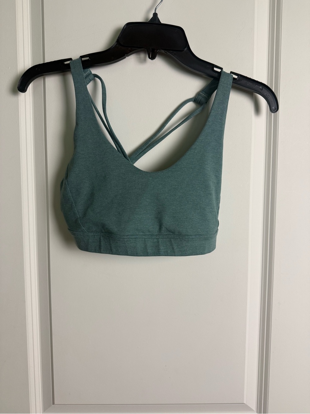 Prana Strappy Back Sports Bra - Teal Green